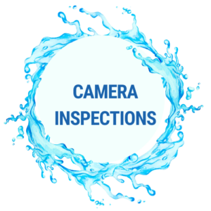 Camera Inspections Water Circle Icon Image