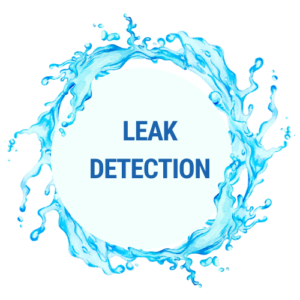 leak detection water circle icon image